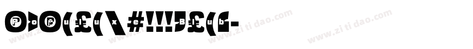 Populuxe Blub字体转换